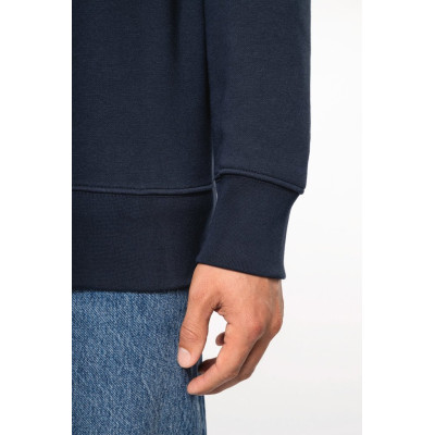 Zipped neck sweatshirt